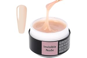 SINCERO SALON Gel Costruttore per Unghie Color - Invisible Nude - 2in1 per Estensione e Modellatura delle Unghie Gel - Lunga Durata Builder Gel Nail UV LED - Semipermanente Rinforzato Unghie - 15ml