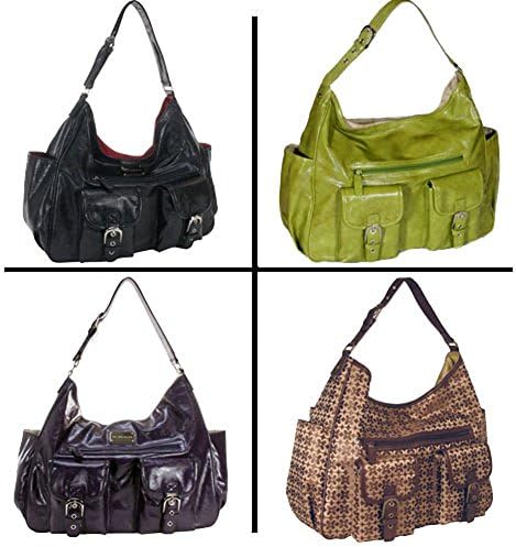 Amy Michelle Designer Sweet Pea Bebe Black Purse Diaper Bag