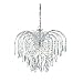 Produktbild Waterfall 5 Light Crystal With Chrome Frame 3X60 Watt Bc Lamps