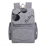 ❤SPACIO Y FUNCIONAL: 25 litros y 12 bolsillos separados, incluyendo un bolsillo lateral de tejido, 3 bolsillos aislantes de contacto rápido en la parte frontal, para bolsas húmedas o bolsillos impermeables para pañales. Los bolsillos internos pueden albergar toallas, pañales y pañales para bebés. Esto mantiene todos sus suministros y artículos de bebé organizados.