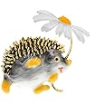Cute Hedgehog Brooch Lovely Hold Flower Hedgehog Brooch For Women Animal Jewelry Accessories Clothing Decoration Lapel Pins Denim Jeans Shirt Bag Cartoon Jewelry Gifts For Women Birthday