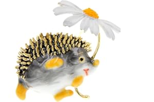 HUAQIGUO Niedliche Igel-Brosche mit hübschem Halt, Blume, Igel, Brosche für Frauen, Tierschmuck, Accessoires, Kleidung, Dekoration, Reversnadeln, Denim, Jeans, Hemden, Tasche, Cartoon-Schmuck