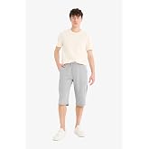 DeFacto Slim Fit Dar Kesim Kargo Cepli Basic D&uuml;z Kapri Şort T4693AZ25SM