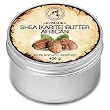 Manteca Corporal de Karité 400g - Sin Refinar - 100% Pura y Natural - Frasco de Aluminio
