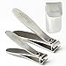 ClassyLady Professional Nail Clipper Set With Leather Case, Best Stainless Steel Nail Clippers Set, Fingernail Clipper, Toenail Clippers for Thick Nails, Baby, Women, Men and Baby