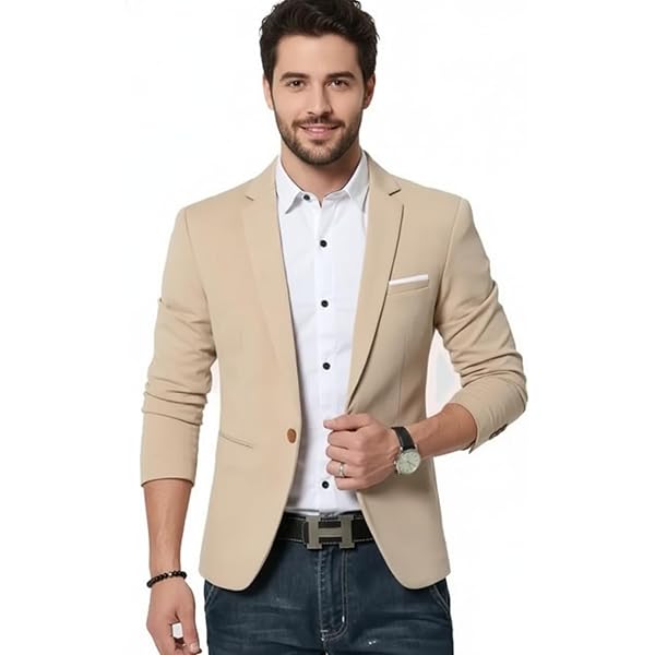 Buy Desi Mantra Black Pant Shirt With Blazer For Men. (38, Beige Coat) at  Amazon.in