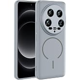 Aksesuarcim Xiaomi Mi 14 Ultra ile Uyumlu Kılıfı Silikon M-Safe Şarj &Ouml;zellikli Kamera Lens Korumalı Mat Renkli İnce Kapak Met