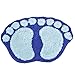 HuntGold 1X Big Feet Printing Bathroom Absorbent Mats Door Mat Floor Rug 60*40cm(blue)