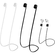 Crochets D'Oreille Amial Europe Pour AirPods 1 & 2 - Anti-Dérapants En TPU Pour Le Sport (Blanc) - Garde Tes Écouteurs Bien En Place !