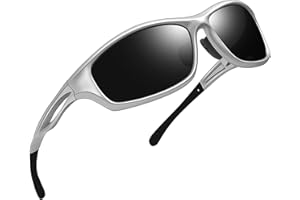 Joopin Occhiali da Sole Uomo Donna Polarizzati Protezione UV Rettangolari Sportivi Occhiali da Sole Ciclismo Trekking Pesca Corsa Running