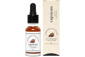 Olio Piccante Peperoncino Capsicum | Olio Al Peperoncino Piccante 20 Ml | Olio Al Peperoncino 100% Made In Italy | Olio Peperoncino Piccante A Gocce | Olio Peperoncino (Habanero Chocolate)