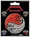 Produktbild 1art1 81570 Metallica - Yin Und Yang Totenköpfe, Pushead Poster-Sticker Tattoo Aufkleber 12 x 10 cm