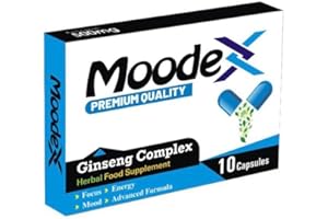 MoodeX Blue-New Stronger for Longer Formula for Men - Ultra Strong Performance Enhancing Pills, Stamina Endurance Booster Blue Supplement Pills for Men - 10 Ginseng Capsules 500MG