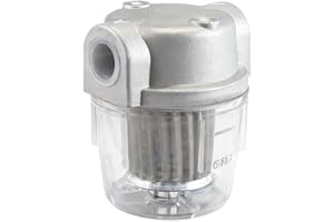 Alide Inline Fuel Filter for Diesel Burner to Protect Oil Pump Complete Combustion Filter System (3/8")