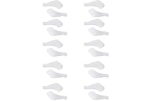 OPUGIT Gläser Ohrhaken, 10 Paar Komfort Silikon Anti-Rutsch-Halter für Gläser, für Sport Brillen Tempel Tipp,weiß