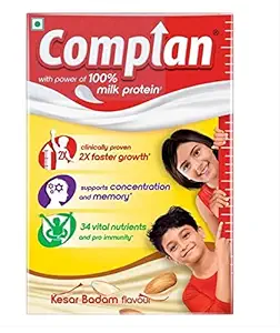 Complan Nutrition and Health Drink Kesar Badam, 200gm (Carton)