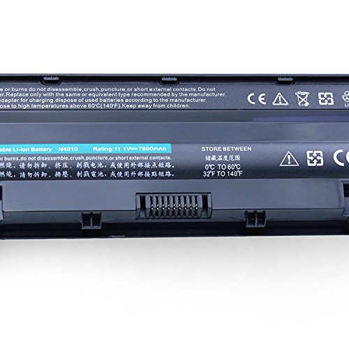 Dtk® Ultra Hochleistung Notebook Laptop Batterie Li-ion Akku für Dell Inspiron 3420 3520 13r 14r 15r 17r N3010 N3110 N4010 N4050 N4110 N5110 N5010 N5030 N5040 N5050 M5110 M5010 M4110 M501,P/N J1knd 4t7jn [9-cell 6600mah] - 6