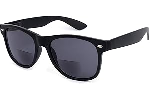 OKH Marco Retro Clásico Unisex Lectura Bifocal Gafas de sol Lector Gafas para Hombre Mujer UV400 Lectura al aire Libre en el sol 1.0 1.5 2.0 2.5 3.0 3.5