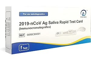 T-TEX SRL V-Check Test Rapido per l'Antigene SARS-COV-2 per i più piccoli, versione Lolli Pop salivare - Confezione Singola