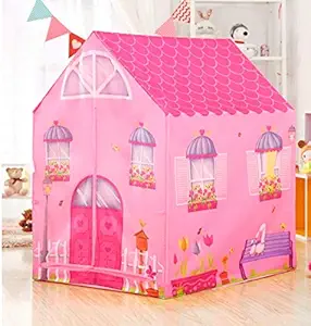DHYANEXA Jumbo Size Extremely Light Weight , Water Proof Kids Play Tent House for 10 Year Old Girls and Boys (Baby Doll House)