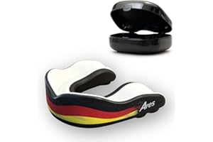 ‎ARES FIGHTWEAR Ares Fightwear® Premium Mundschutz Boxen inkl. Aufbewahrungsbox für Kampfsport, MMA & Athleten I Maximaler Zahnschutz dank idealer Passform in TOP Qualität I Profi Mouthguard für Herren & Damen