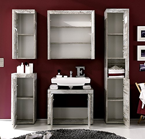 Badezimmer Waschbeckenschrank »CUNCAN231« Nussbaum satin - 3
