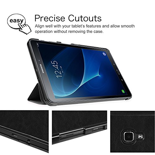 Fintie Samsung Galaxy Tab A 10.1 Hülle – Ultra Schlank Superleicht Ständer Smart Shell Case Cover Schutzhülle Etui Tasche mit Auto Schlaf / Wach Funktion für Samsung Galaxy Tab A 10,1 Zoll T580N / T585N Tablet (2016 Version), doppelfarbig - 6