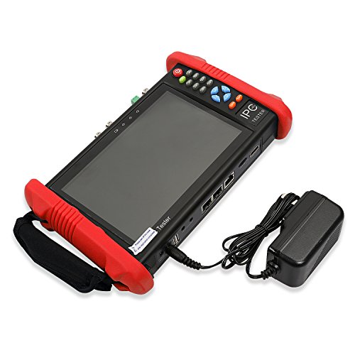 OnvianTech 7 Inch IPS HD TFT-LCD 6 IN 1 IP Camera Tester CCTV Tester IP/Analog/HD-TVI/HD-CVI/AHD/SDI with IP discovery / Rapid ONVIF / POE / Build in WIFI / 8G TF Card 1080P HDMI IPC-9800ADHS