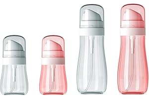 KEWLIFE GIFT Botella pulverizadora pequeña de 100 ml, atomizador vacío, fina niebla pulverizadora mini para viajes, atomizador pequeño para agua y alcohol (4 unidades, 3,4 onzas)