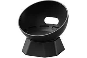 Tiardey Desk Stand, Tabletop Liquid Silicone Mount for Echo Dot (4th and 5th Gen), Perfect for Home Office or Living Room (Black)