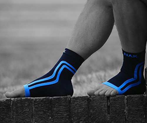 NAK Fitness – Kompressionsstrümpfe bei Plantarfasziitis – gegen Schmerzen von Fußgewölbe & Achillesferse – stützend - 4