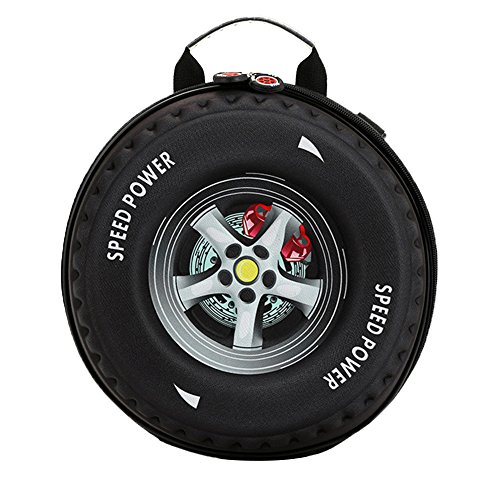 Preisvergleich Produktbild Skyflying 3D Reifen Kinder Schulranzen Rucksack (Schwarz)