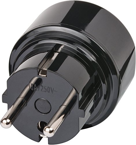 Brennenstuhl Reisestecker Adapter, Steckdosenadapter Reise (Für: Euro Steckdose und USA & Japan Stecker) Farbe: schwarz - 2