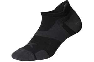 2XU Unisex Vectr Cushion No Show Socks Black/Titanium M