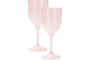 Procos - Wiederverwendbarer Becher 2 Stück, Trinkbecher für Party oder Gartenfeier, Partybecher, Rosa