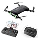Produktbild RC Quadrocopter Drohne mit 2.0MP Kamera Live Video Klappbare Arms Pocket Mini Drohne für Anfänger 2.4G 6-Achsen Headless-Modus RTF Helikopter