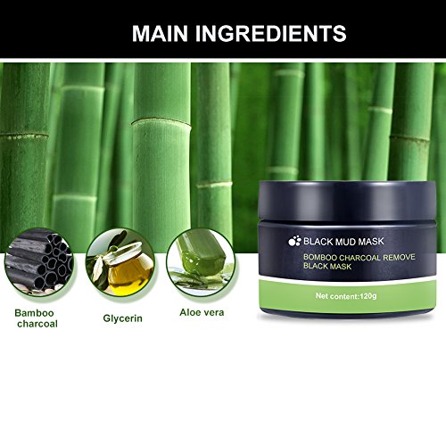Peel off Maske,Gesichtsmaske Schwarz,Mitesser Maske,Bambuskohle Schwarz Maske,Black Head Maske,LDreamAM® Bamboo Charcoal Mitesser entfernen Maske, Reparieren Sie beschädigte Zellen, die Feuchtigkeit der Haut hinzufügen,Mitesser Entferner Tiefenreinigung Peel Off Maske Bambuskohle Schlamm-Gesichtsmaske - 3