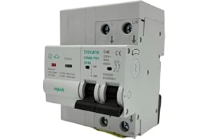 Rasmacor | Scaricatore di Sovratensione Auto Riarmabile 2P 40A | COMBI-PRO-2P40 | Protezione da sovratensioni permanenti e sovratensioni Auto Riarmabile | 240VAC 6kA MCB 2X40A