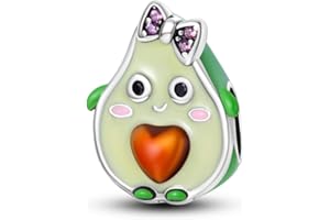 Hapour 925 de Plata de Ley Encantos para el Encanto Pulseras Collar Europeo Joyería Colgante Abalorios Encanto Cumpleaños Regalo para las Mujeres Niñas Mamá Hija