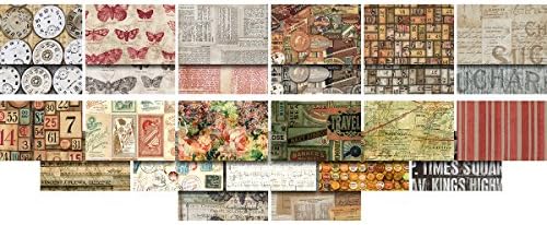 Eclectic Elements Foundations-Tim Holtz 10x10 Charm Pack-10 Charm Pack by Free Spirit Fabrics