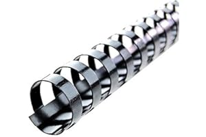 GBC 4400008 Pack de 100 Peignes de Reliure A5 8 mm , Noir