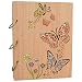 Produktbild PETAFLOP Fotoalbum 13x18cm Holz Spiralbindung Einsteckalbum Hochzeit Ringbuch