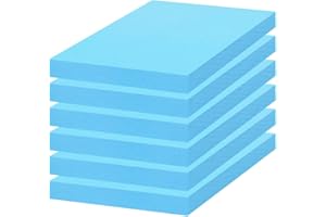 Fouvin 6 placas de espuma rígida, hechas a mano, material de modelado de espuma dura azul, placa de poliestireno para modelado de paisajes (20 mm)