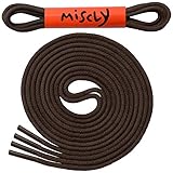 DURCHDACHTE PREMIUM QUALITÄT: Die Polyester-Schnürsenkel sind rund und wurden in einem Wellenmuster hergestellt. Misclys Schuhbänder stehen für stillvolle Belastbarkeit und Haltbarkeit.