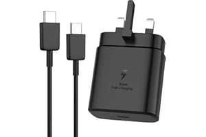 YKEJCLD 45W Super Fast Charger for Samsung Galaxy, USB C Adapter with 6FT Fast Charging Cable for Galaxy S25/S24/S23/A26/S22/S21/S20/A15/A14/A56/A55/A54/A36/A25/S23+/S22+/S21+/S25 Ultra/S24 Ultra/A05S/A35
