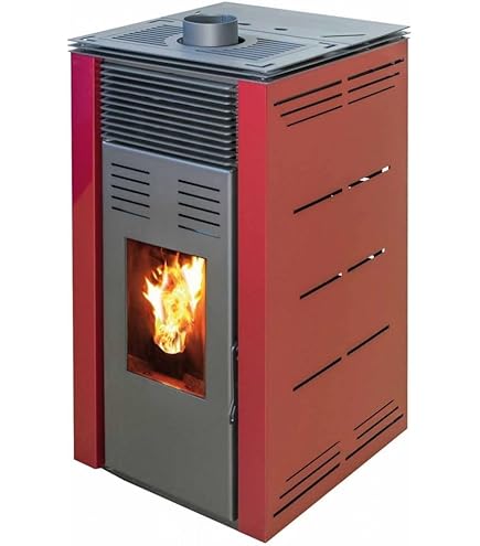 Poêle à granulés air Anita 9,4 kW Bordeaux Sannover