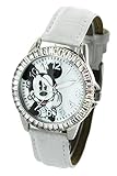 Disney Happy Micky Maus Armbanduhr Iced Lünette einfach, Lesen alle weiß mck1306