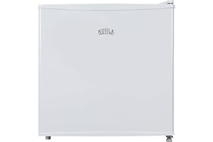 Kuhla Table Top Mini Freezer 31 Litre Capacity White Freestanding Small Freezer with Adjustable Feet, Removable Shelf & Reversible Door KTTFZ0E5W