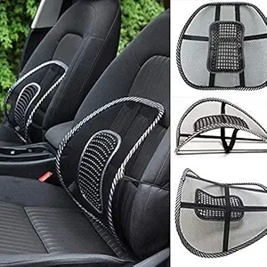 JM SELLER Car Back Pain Relief Lower Back Support for Chair Back Rest for Office Chair Lumbar Support Orthopedic Cushion for Back Belt for Men Pain Mesh Ventilate Cushion Pad