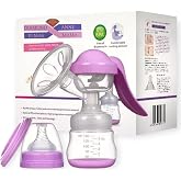 Diamond Mama Elmas Anne Manuel Masajlı G&ouml;ğ&uuml;s Pompası, PP ve Silikon, 150 ml, Ergonomik Sap, BPA İ&ccedil;ermez, Geniş Ağızlı Biberon